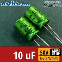 Elco 10uF 50V Nichicon Muse ES BP 10 uF Kapasitor Capacitor ElanTech