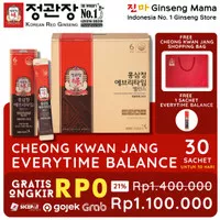 CHEONG KWAN JANG EVERYTIME BALANCE 30 SACHET POUCH KOREAN RED GINSENG
