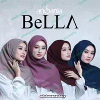 hijab kerudung jilbab bella square polycotton ansania seragaman