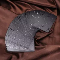 Kartu Remi Plastik PVC Anti Air Waterproof Poker Card Black Diamond