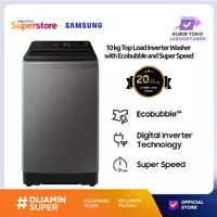 Samsung Mesin Cuci Top Loading Ecobubble 10 KG - WA10CG4545BDSE