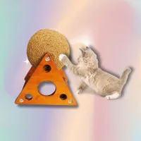Bola Cakaran Kucing - Mainan Perawatan Kuku Hewan - Cat Scratcher Bola