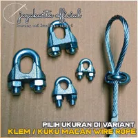 klem seling 16mm 12mm 10mm 8mm 6mm 5mm 3mm kuku macan kuku macan sling