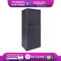 KULKAS AQUA 2 PINTU AQR D270 DS DARK SILVER JUMBO - AQRD270