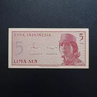 Uang Kertas Kuno 5 Sen 1964 Seri Sukarelawan TP2kn