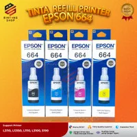 1 SET 4 PCS Tinta Epson 664 Tipe Printer L100 L120 L210 L220 L310 L360