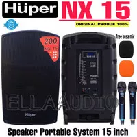 Huper NX 15 Speaker Wireless Portable Aktif 15"inch With bluetooth