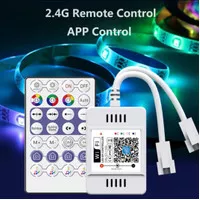 LED Controller Remote Wifi Addressable RGB 2 Jalur Output DC 5v-24v