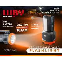 Luby L-2701 20w+3w Lampu Senter Besar + Led Emergency Rechargeable