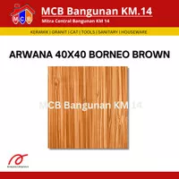 KERAMIK ARWANA 40X40 BORNEO BROWN - KERAMIK LANTAI - KERAMIK LICIN