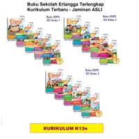 Buku ESPS SD Kelas 1 2 3 IPA IPS Matematika Bahasa PPKn K13n Erlangga 