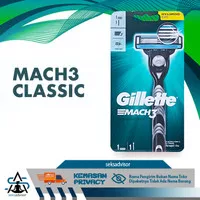 GILLETTE MACH 3 PISAU CUKUR. Alat Cukur Dengan 3 Mata Pisau - 1 set