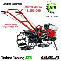 Traktor Quick Capung ATS Lengkap Siap Pakai Rangka Engine CX200