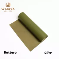 Kulit Sapi lembaran A3 Bahan Dompet Handmade Buttero Local Green olive