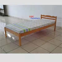 Ranjang Tidur Kayu 90x200 Divan Kayu Ranjang kayu Bandung