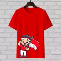 Kaos Anak Cotton 24S HUT RI Kemerdekaan 17 Agustus T-shirt HUT RI14-16