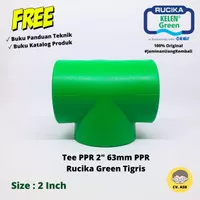 Tee Te T PPR 2" 2 Inch 63mm 63 mm Rucika Green Tigris