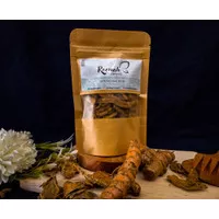 Kunyit Kering Premium Kunyit Irisan Jamu Herbal Bumbu Masak Kunir