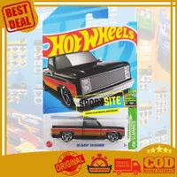 Hot Wheels 83 Chevy Silverado Pickup Hitam Slammed Diecast Mobil Ori