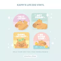 Capybara KAPPI`s Life Hologram Diecut | Deco Bujo Planner Sticker