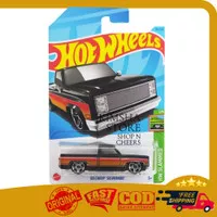 Hot Wheels 83 Chevy Silverado Pickup Hitam Diecast Original Mattel