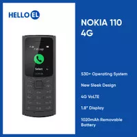 Nokia 110 4G VoLTE S30+ 1020mAh Removabe Feature Phone