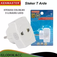 Steker Colokan Listrik 3 Lubang / Kenmaster Plug Adaptor Steker T L009