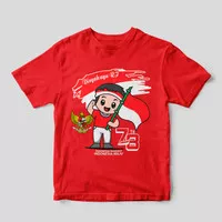 Kaos Anak HUT RI / Baju Agustusan Anak / Baju Merah Putih