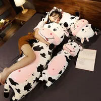 Boneka Sapi Jumbo Import Plush Bantal Karakter Cow Pillow Ukuran 80 cm