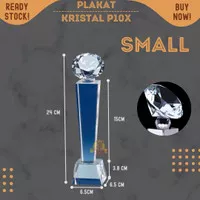 P10X-S NEW Plakat diamond kristal Trophy Crystal kaca Piala 24cm