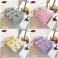 Set Bedcover My Love Sprei Rumbai 180 X 200 King Size ( 6 Kaki ) Bunga