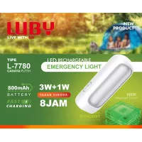 Senter lampu LED Luby L-7780 3 watt + 1 watt