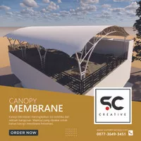 Tenda membran atap kanopi membrane murah berkualitas