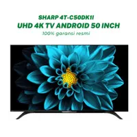 tv led android 50 inch uhd 4k sharp 4t-c50dk1i digital