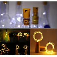 Lampu Hias Tumblr String Panjang 2Meter 20LED Bentuk Tutup Botol Wine