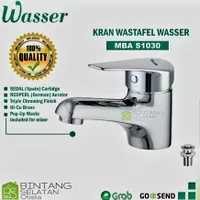 Kran Wastafel (Panas/Dingin) With Pop-up Waste Wasser MBA-S1030 Promo