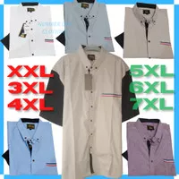 Kemeja Pria Jumbo Katun Oxford Variasi Kombinasi XXL XXXL 4XL 5XL 6XL 