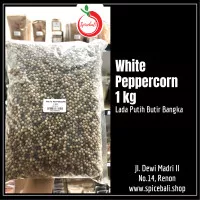 1 kg Lada Putih Bangka / White Peppercorn /Merica Butir Utuh 500gr 1kg