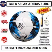 BOLA ADIDAS ORIGINAL - Bola Sepak Adidas EURO Size 5 - BOLA + BONUS