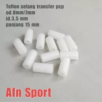 Teflon selang transfer pcp od.7mm/8mm (panjang 15 mm) isi 10 pcs