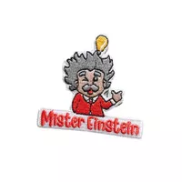 Iron Patch Albert Einstein Orange Tshirt