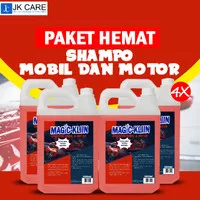 (PAKET HEMAT) 4X Shampoo Sabun Cuci Mobil dan Motor Touchless 5 Liter