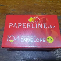 Amplop putih 104 paperline lite 1pak isi 100pc