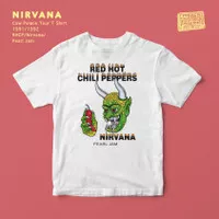 Tshirt / Kaos Nirvana RHCP Pearl Jam Cow Palace New Year 1991/92