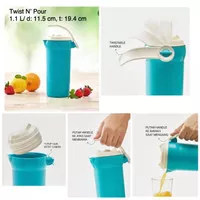 Botol Minum Panas Dingin Tupperware Twist N' Pour Tutup Ulir 