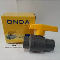 Stop kran ONDA PVC-BV 1/2 inch, 3/4 inch, 1 inch / ball valve pvc onda