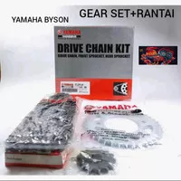 GEAR SET + RANTAI 45P YAMAHA BYSON KUALITAS ORIGINAL