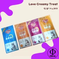 Love Cat Creamy Treat Kucing Cemilan Kucing Cat Creamy Snack Kucing