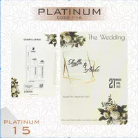 Undangan pernikahan blangko platinum 15 nikah wedding DIY Print