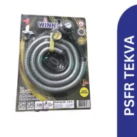 WINN : SELANG PAKET GAS 1,8 M & REGULATOR METER TEKVA W 26 M WINN GAS